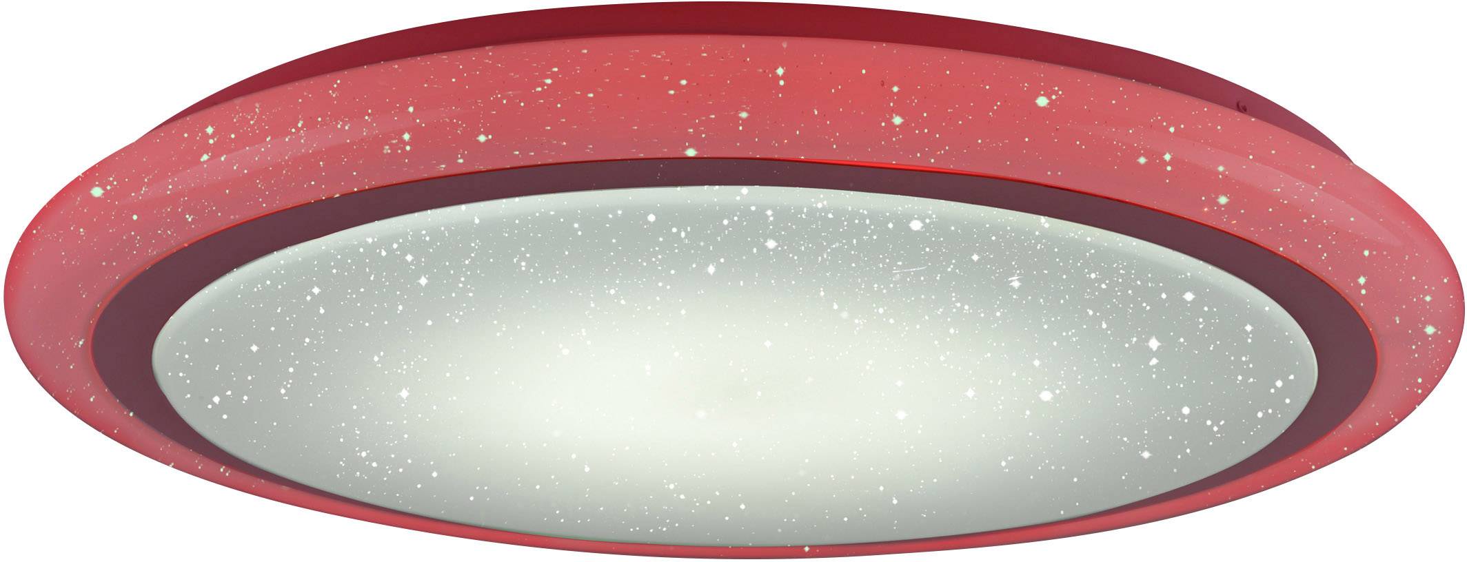LeuchtenDirekt Luisa 15230-16 LED-Deckenleuchte Weiß 42W RGBW Leuchtfarbe einstellbar, Memory-Funktion, Mit Sterneneffekt, Mit