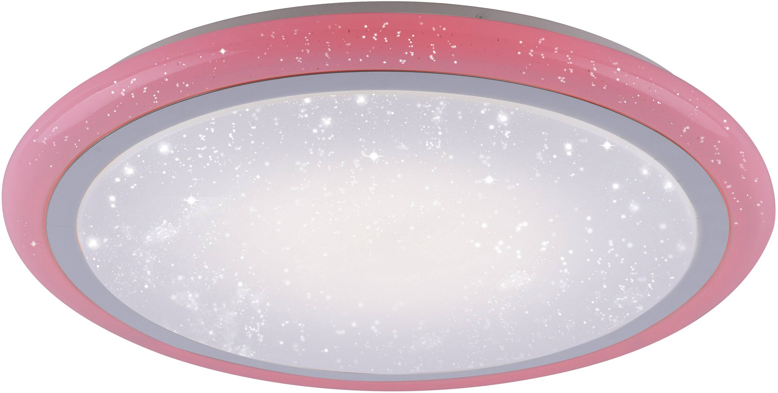 LeuchtenDirekt Luisa 15230-16 LED-Deckenleuchte Weiß 42W RGBW Leuchtfarbe einstellbar, Memory-Funktion, Mit Sterneneffekt, Mit