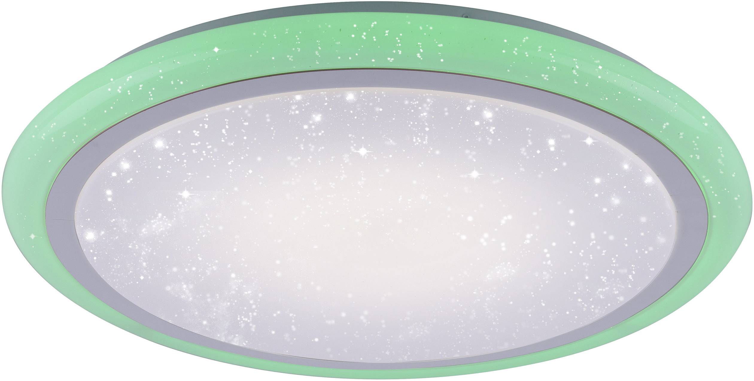 LeuchtenDirekt Luisa 15230-16 LED-Deckenleuchte Weiß 42W RGBW Leuchtfarbe einstellbar, Memory-Funktion, Mit Sterneneffekt, Mit