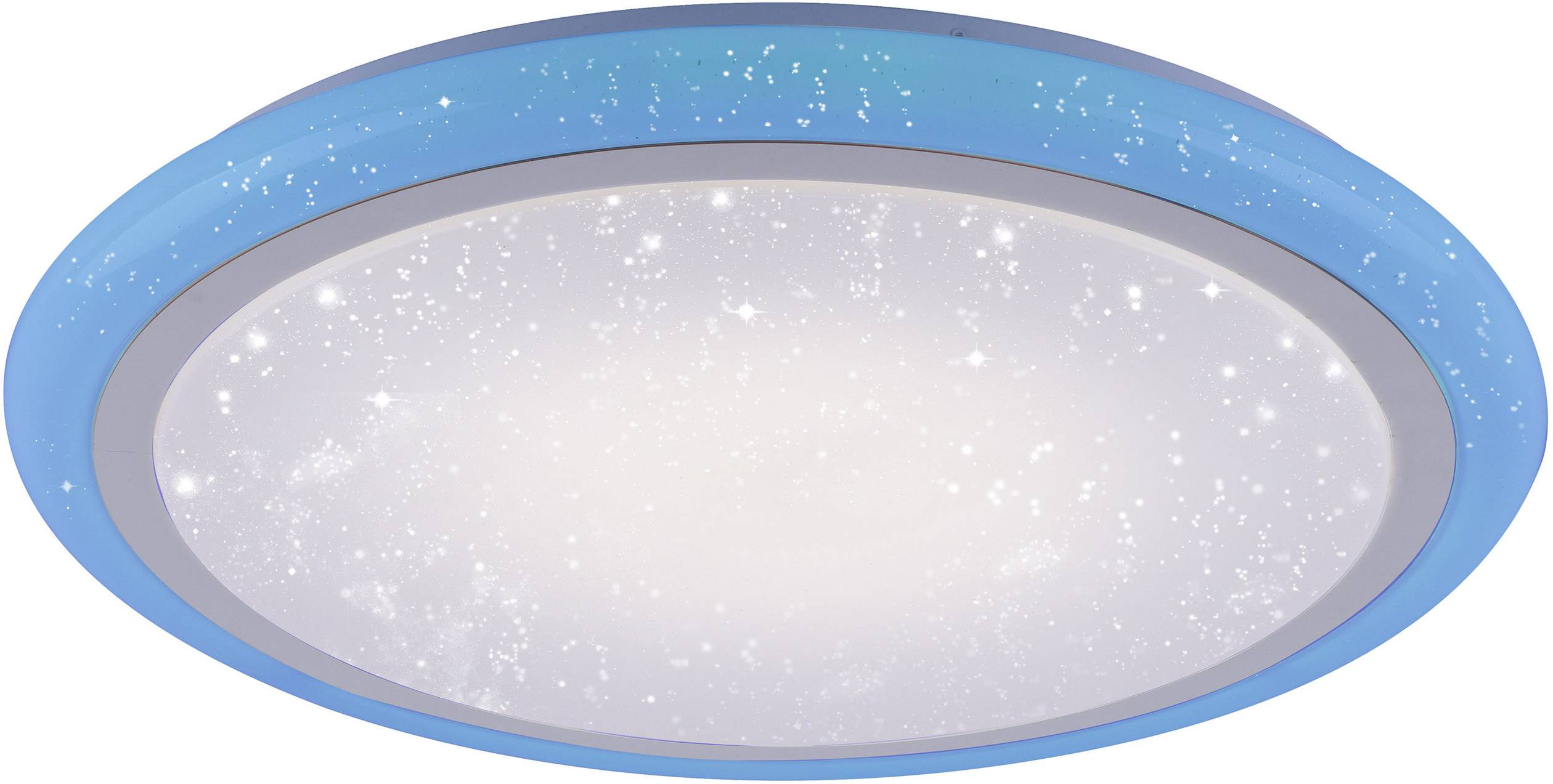 LeuchtenDirekt Luisa 15230-16 LED-Deckenleuchte Weiß 42W RGBW Leuchtfarbe einstellbar, Memory-Funktion, Mit Sterneneffekt, Mit