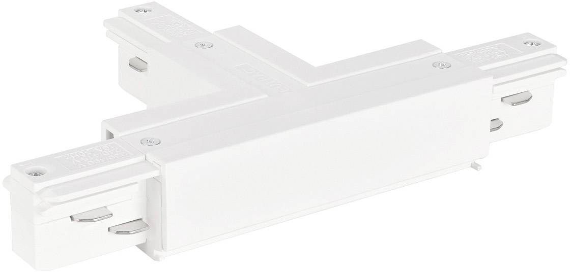 Eutrac 1001518 Hochvolt-Schienensystem-Komponente T-Verbinder T-Verbinder Erde links, weiss Verkehrsweiß