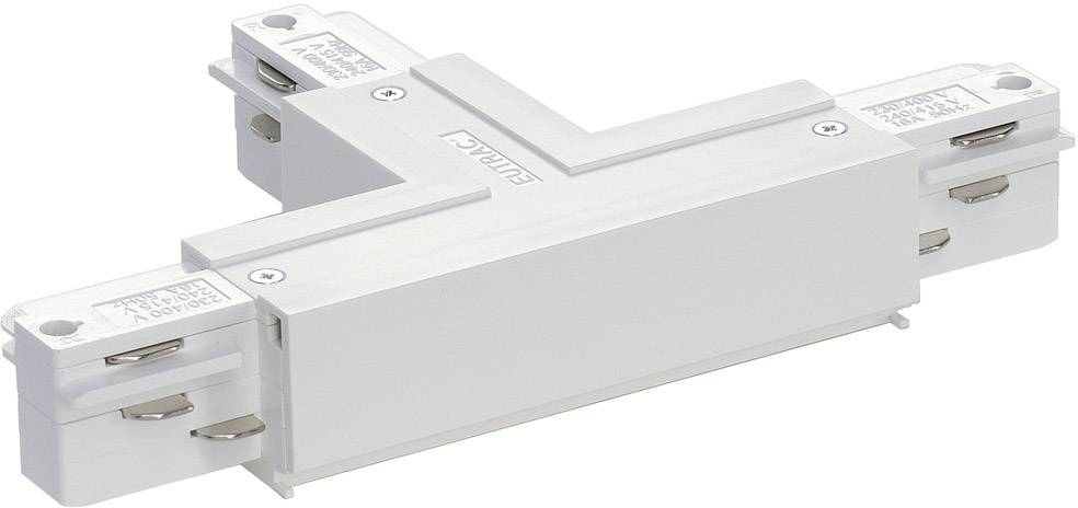 Eutrac 1001519 Hochvolt-Schienensystem-Komponente T-Verbinder T-Verbinder Erde rechts, weiss Verkehrsweiß