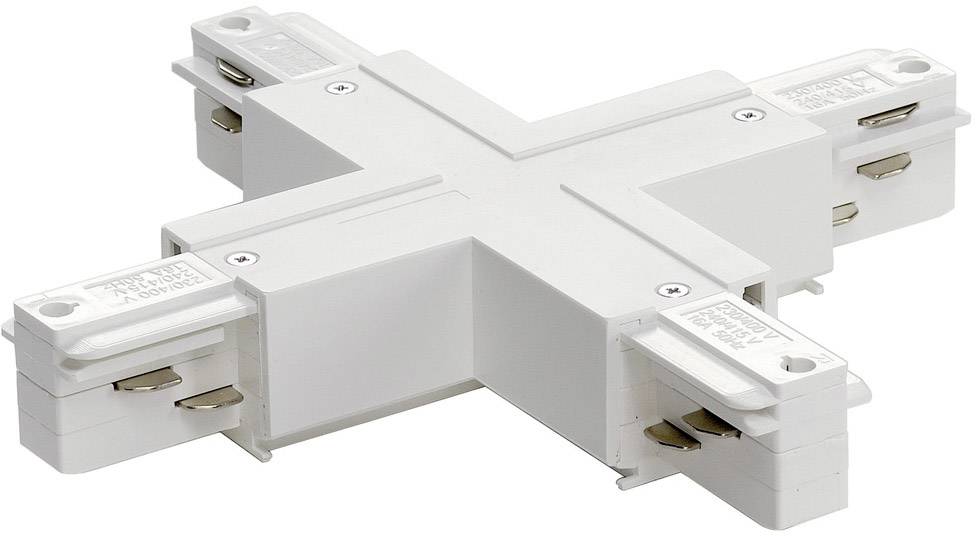 Eutrac 1001522 Hochvolt-Schienensystem-Komponente X-Verbinder X-Verbinder, weiss Verkehrsweiß
