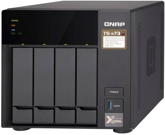 QNAP TS-473 NAS-Server Gehäuse  4 Bay 2x M.2 Steckplatz TS-473-4G
