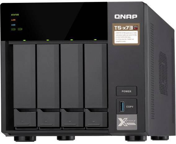 QNAP TS-473 NAS-Server Gehäuse  4 Bay 2x M.2 Steckplatz TS-473-4G