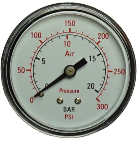Aerotec Manometer 9414582 Anschluss (Manometer): Rückseite Außengewinde 1/4" 1 St.
