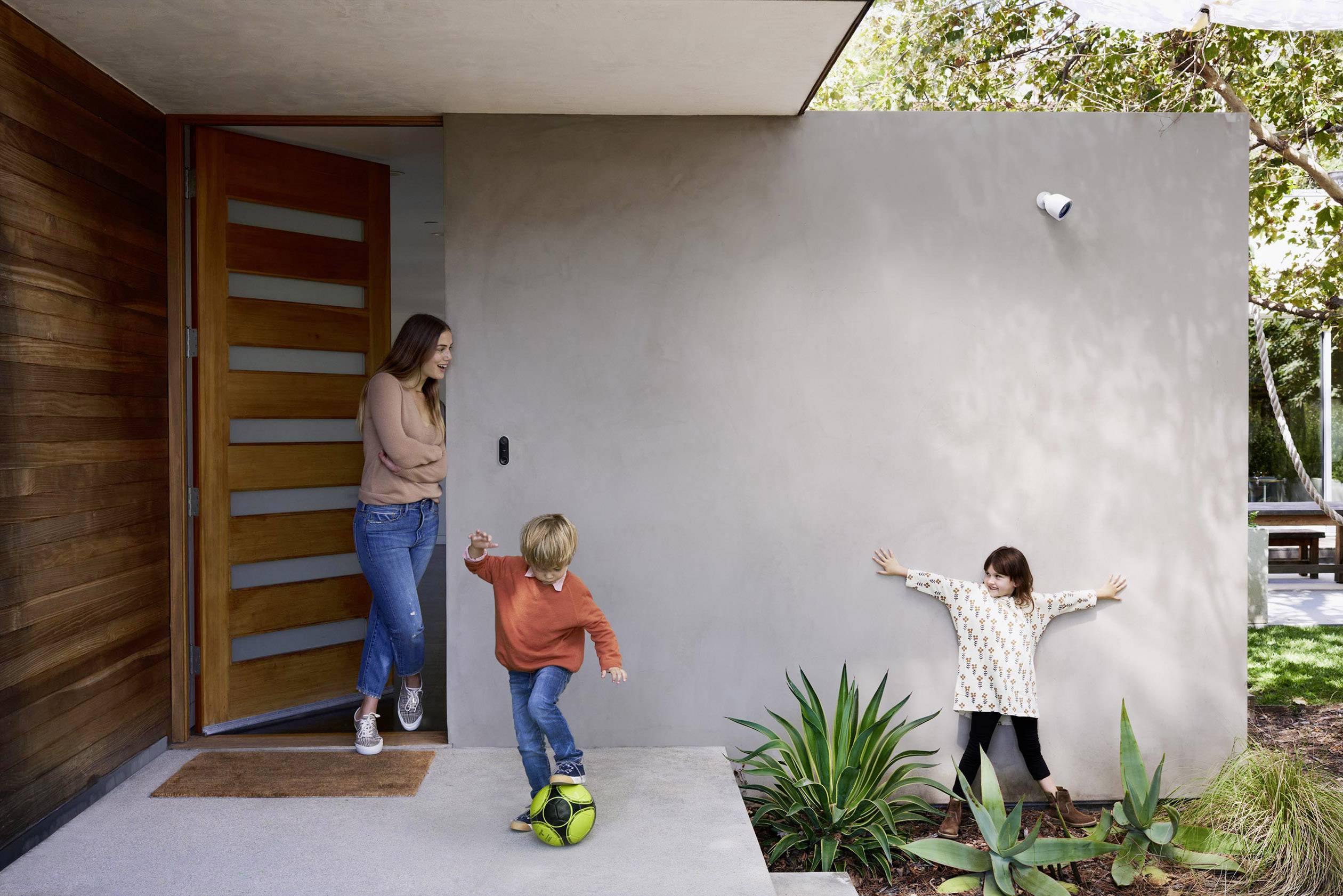 Nest Hello Video IP-Video-Türsprechanlage Bluetooth®, WLAN Außeneinheit 1 Familienhaus Schwarz, Weiß