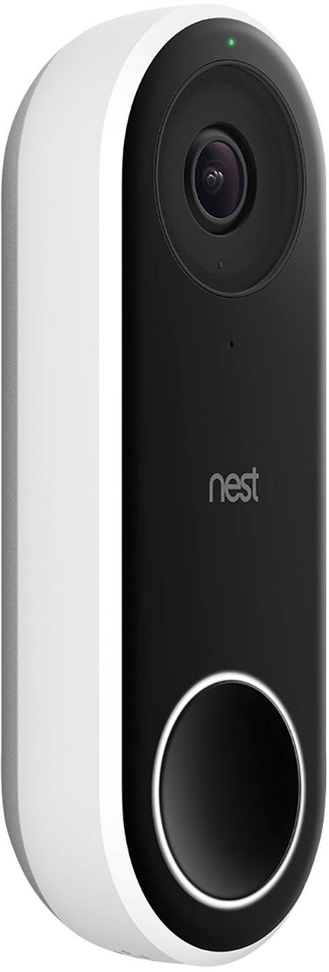 Nest Hello Video IP-Video-Türsprechanlage Bluetooth®, WLAN Außeneinheit 1 Familienhaus Schwarz, Weiß