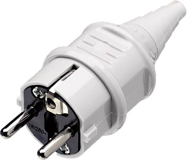 MENNEKES 10749 Schutzkontaktstecker Kunststoff 230 V Weiß IP44