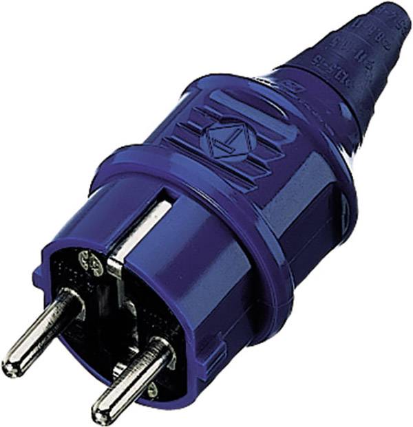 MENNEKES 10838 Schutzkontaktstecker Kunststoff 230 V Blau IP44