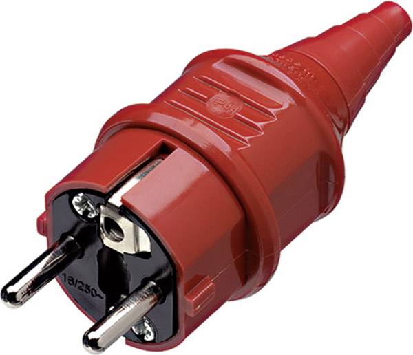 MENNEKES 10839 Schutzkontaktstecker Kunststoff 230V Rot IP44