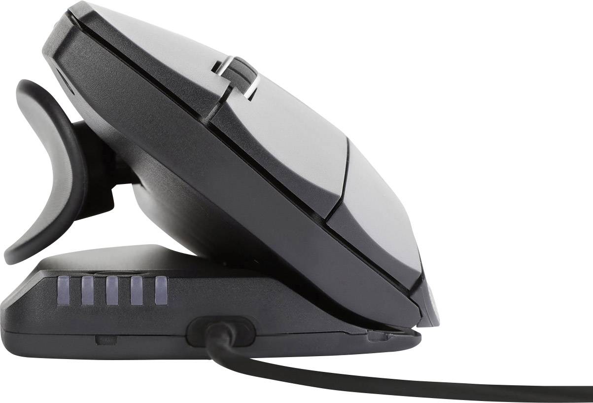 Contour Design Unimouse Left Ergonomische Maus USB Schwarz 7 Tasten Ergonomisch