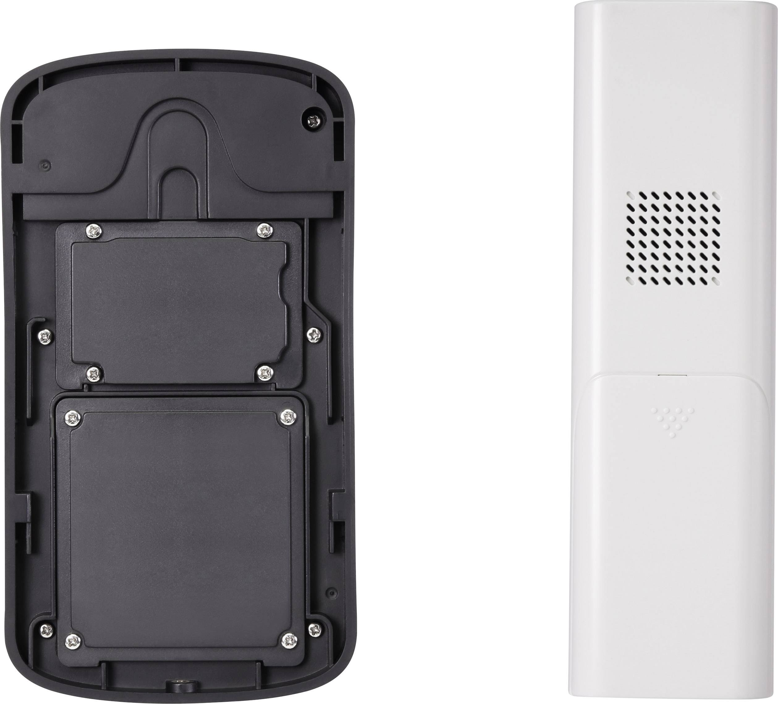 Sygonix EM-4159 Video-Türsprechanlage Funk Komplett-Set Silber, Weiß, Schwarz