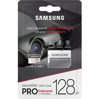 Samsung Pro Endurance microSDXC-Karte 128GB Class 10, UHS-I inkl. SD-Adapter, 4K-Videounterstützung Samsung Pro Endurance microSDXC-Karte 128GB Class 10, UHS-I inkl. SD-Adapter, 4K-Videounterstützung