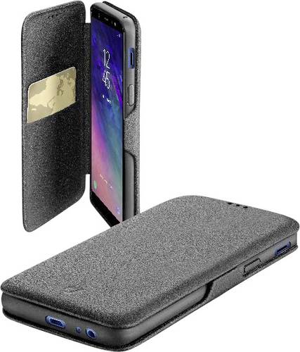 Cellularline BOOKCLUGALA6PL18K Flip Cover Samsung Galaxy A6 Plus (2018) Schwarz