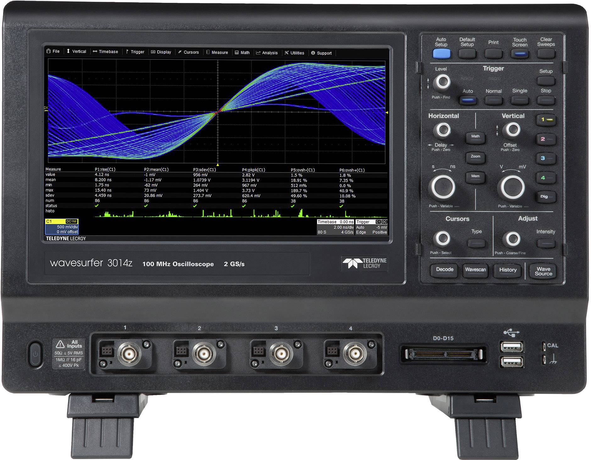 Teledyne LeCroy WAVESURFER 3024Z Digital-Oszilloskop 200 MHz 20-Kanal 2 GSa/s 10 Mpts 8 Bit Digital