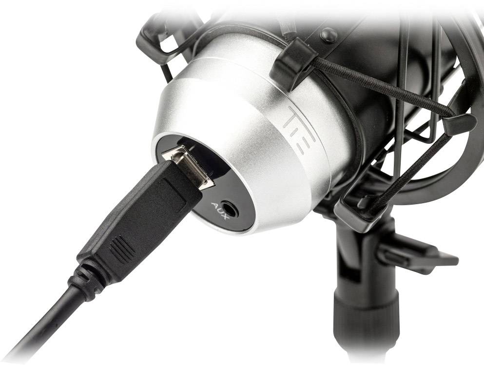 Tie Studio Condenser Mic WH USB-Studiomikrofon Übertragungsart (Details):Kabelgebunden inkl Spinne, inkl. Kabel USB Kabelgebunden