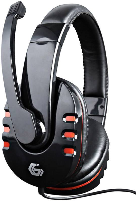 Gembird GHS-402 Over Ear Headset kabelgebunden Stereo Schwarz Lautstärkeregelung, Mikrofon-Stummschaltung Gaming