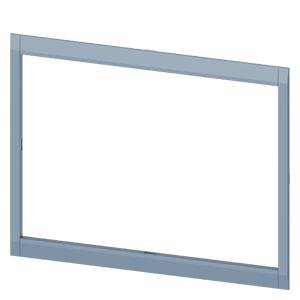Ein rechteckiger, leerer Rahmen in hellem Grau, ohne sichtbaren Inhalt oder Dekoration, vor einem transparenten Hintergrund.