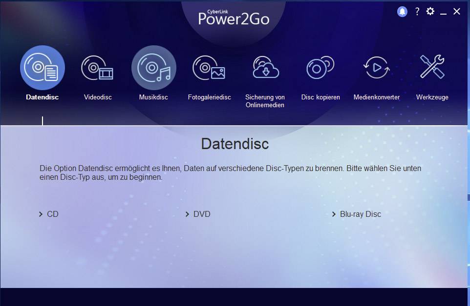 Cyberlink Power2Go 12 Platinum Vollversion, 1 Lizenz Windows Backup-Software