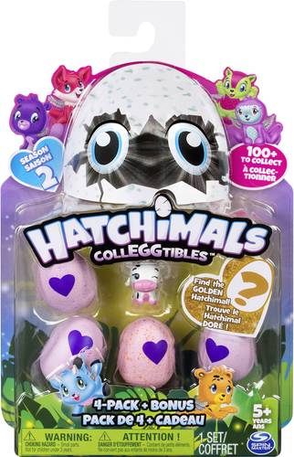 Hatchimals Spin Master Collegtibles 4er Pack + Bonus-Figur