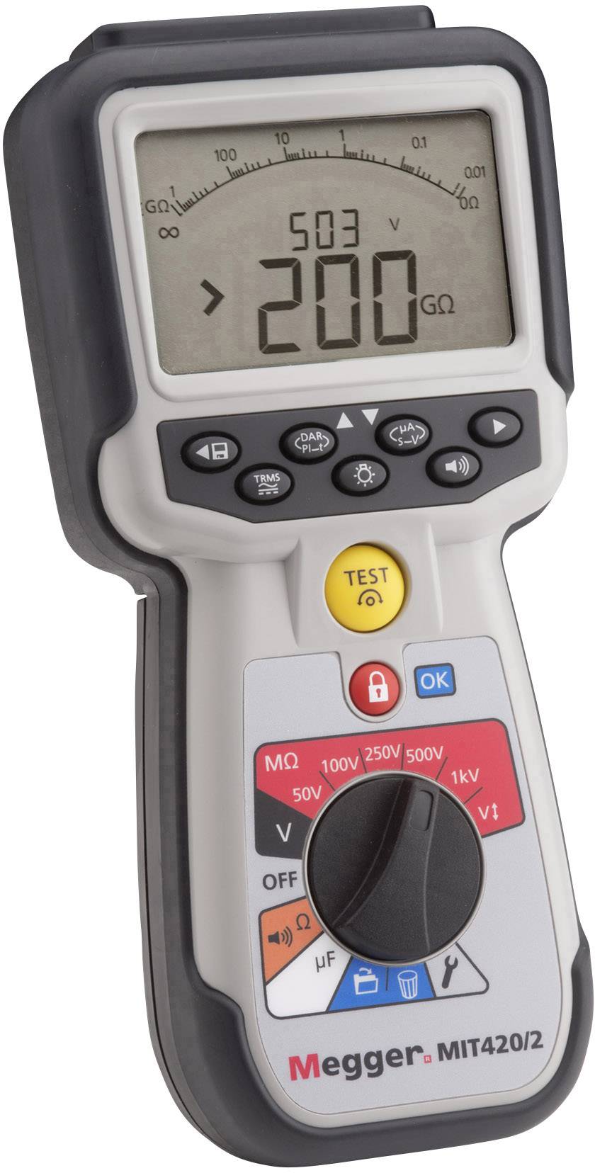 Megger MIT420/2 Isolationsmessgerät 50 V, 100 V, 250 V, 500 V, 1000V 200 GΩ