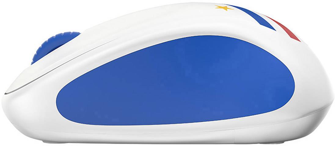 Logitech M238 France Funk Maus Optisch Blau, Weiß, Rot