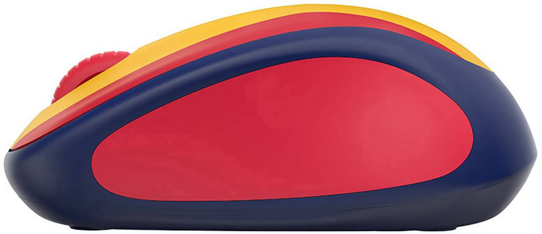 Logitech M238 Spain Funk Maus Optisch Rot, Gelb