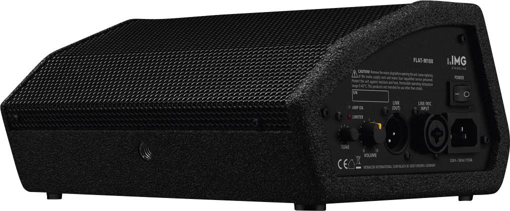 IMG Stageline FLAT-M100 Aktiver Monitor-Lautsprecher 10cm 4 Zoll 100W 1St.