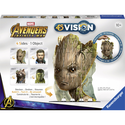 Ravensburger 4S Vision Avengers Infinity War Groot & Co