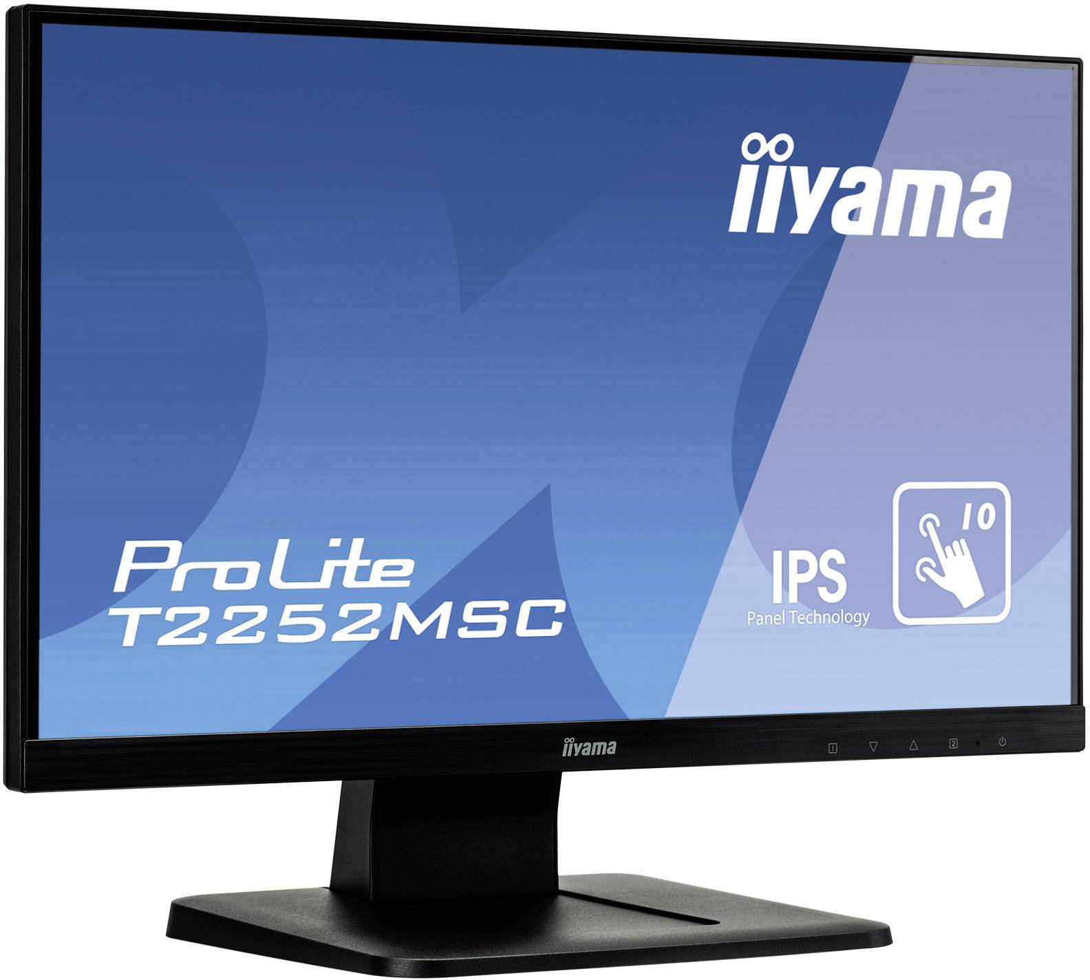 Iiyama ProLite T2252MSC Touchscreen-Monitor EEK: F (A - G) 54.6cm (21.5 Zoll) 1920 x 1080 Pixel 16:9 7 ms VGA, HDMI®, DisplayPort