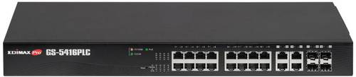 EDIMAX Pro GS-5416PLC Netzwerk Switch 16 Port PoE-Funktion