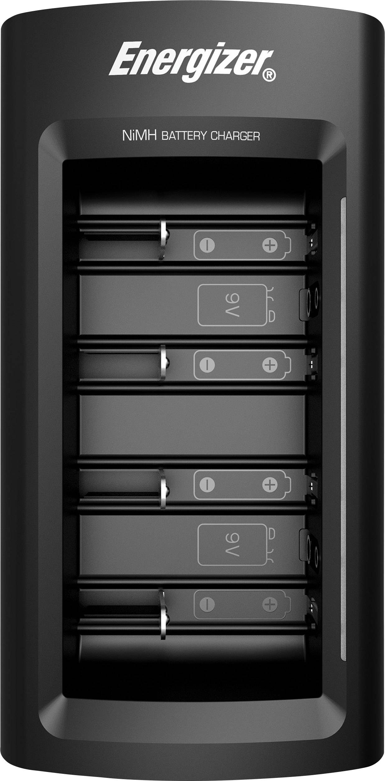 Energizer Universal Rundzellen-Ladegerät NiMH Micro (AAA), Mignon (AA), Baby (C), Mono (D), 9V Block