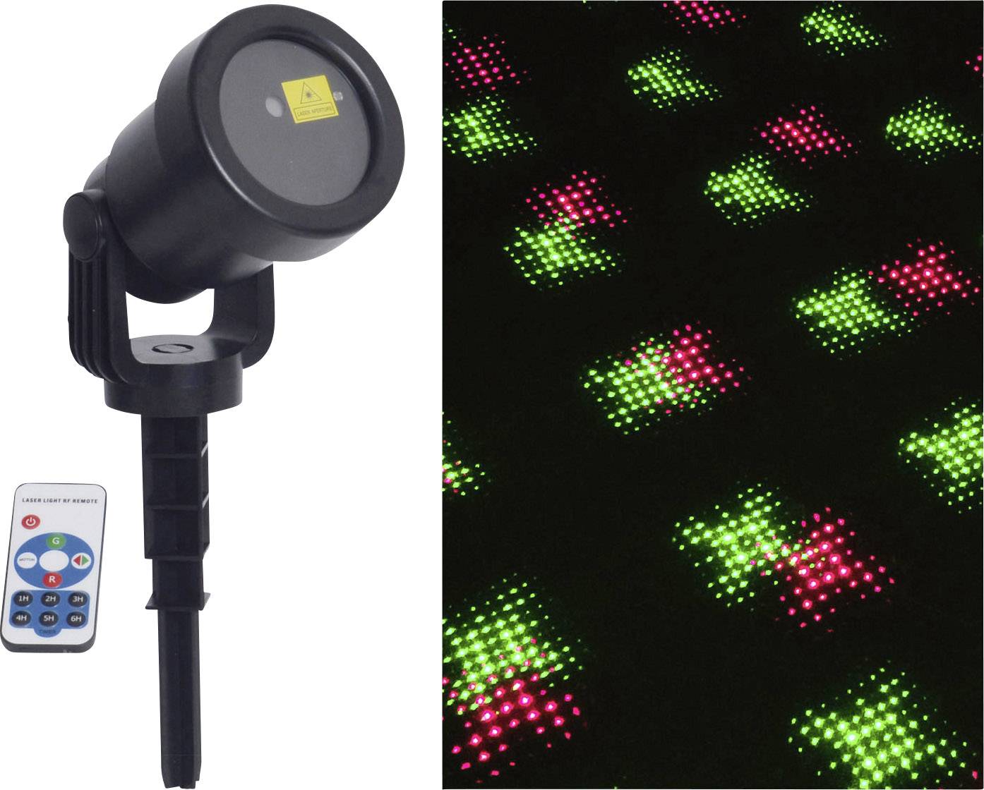 Näve 5200861 Gartenlaser Schwarz