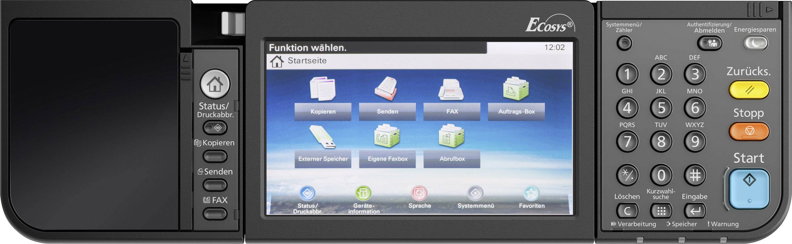 Kyocera ECOSYS M3655idn/KL3 Multifunktionsdrucker Laser Schwarz-Weiß A4 Drucker, Scanner, Kopierer, Fax LAN, Duplex, Duplex-ADF