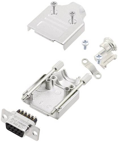 L17L17MHDM25+L77DB25SST D-SUB Buchsenleisten-Set 180° Polzahl: 25 Schrauben 1St.