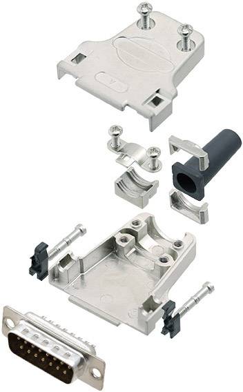 Amphenol L17DTZF09-RG+L717SDE09P D-SUB Stiftleisten-Set 180 ° Polzahl: 9 Lötkelch 1 St.