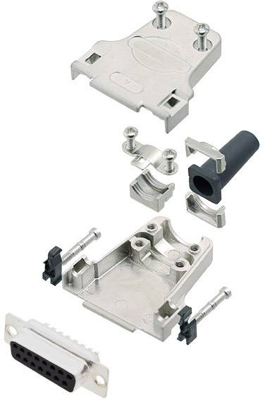 Amphenol L17DTZF25-RG+L77SDB25S D-SUB Buchsenleisten-Set 180° Polzahl: 25 Lötkelch 1St.