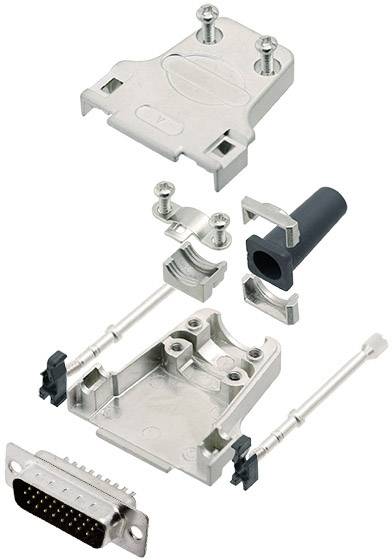 Amphenol L17DTZF09-LJS-RG+L717HDE15P D-SUB Stiftleisten-Set 180 ° Polzahl: 15 Lötkelch 1 St.
