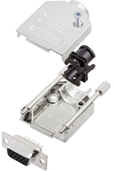 Amphenol L17DTZK15+L77HDA26S D-SUB Buchsenleisten-Set 180° Polzahl: 26 Lötkelch 1St.