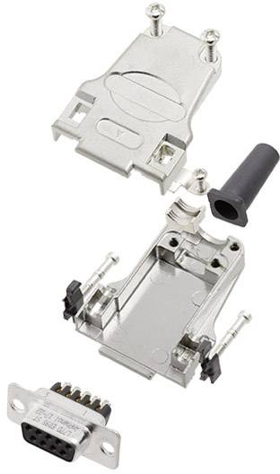 Amphenol L17DTZF15-RG+L77DA15SST D-SUB Buchsenleisten-Set 180° Polzahl: 15 Schrauben 1St.