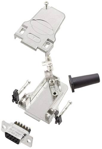 Amphenol L17D45ZF25-RG+L77DB25SST D-SUB Buchsenleisten-Set 45 ° Polzahl: 25 Schrauben 1 Set-image