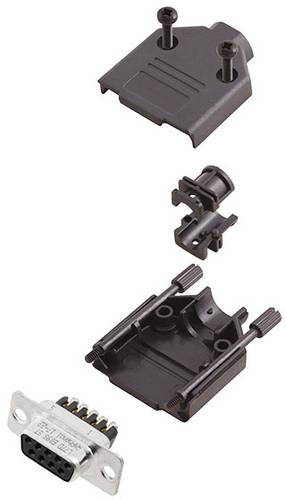 L17DTPK-P-09+L77DE09SST D-SUB Buchsenleisten-Set 180 ° Polzahl: 9 Schrauben 1 St.