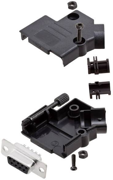 Amphenol L17D45PK-P-09+L77SDE09S D-SUB Buchsenleisten-Set 45 ° Polzahl: 9 Lötkelch