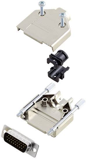 Amphenol L17DTPK-M-09+L717HDE15P D-SUB Stiftleisten-Set 180 ° Polzahl: 15 Lötkelch 1 St.