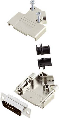 Amphenol L17D45PK-M-15+L717SDA15P D-SUB Stiftleisten-Set 45 ° Polzahl: 15 Lötkelch 1 St.