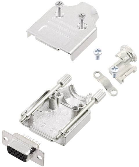 Amphenol L17MHDM09+L77HDE15S D-SUB Buchsenleisten-Set 180° Polzahl: 15 Lötkelch 1St.