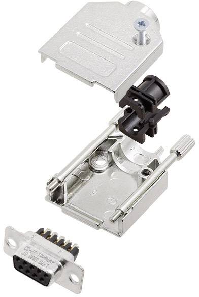 Amphenol L17DTZK09+L77DE09SST D-SUB Buchsenleisten-Set 180° Polzahl: 9 Schrauben 1St.