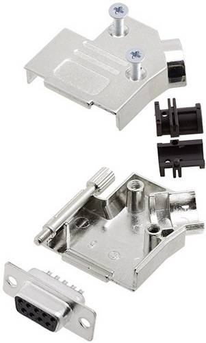Amphenol L17D45ZK09+L77SDE09S D-SUB Buchsenleisten-Set 45 ° Polzahl: 9 Lötkelch 1 St.