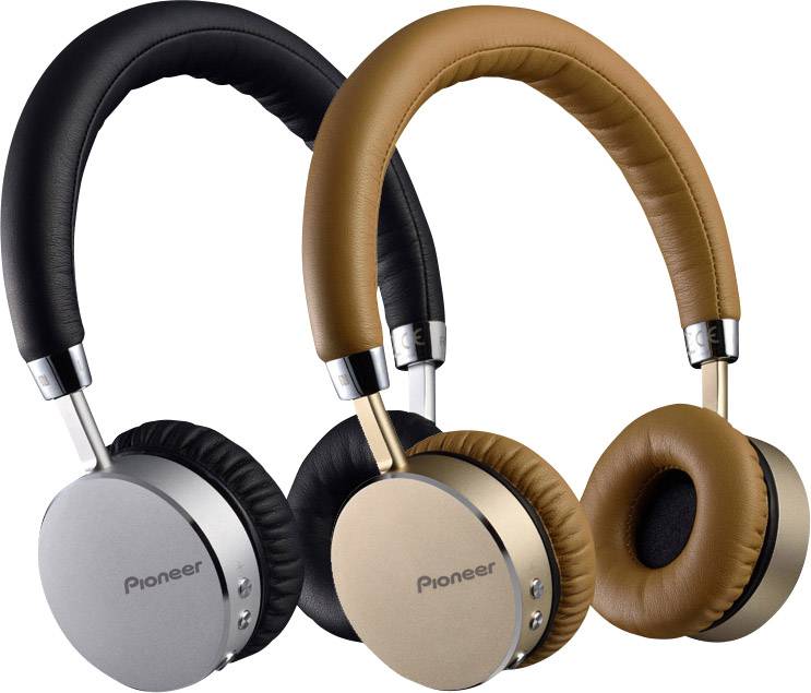 Pioneer SE-MJ561BT-S  On Ear Kopfhörer Bluetooth®  Silber  Headset, Lautstärkeregelung, NFC